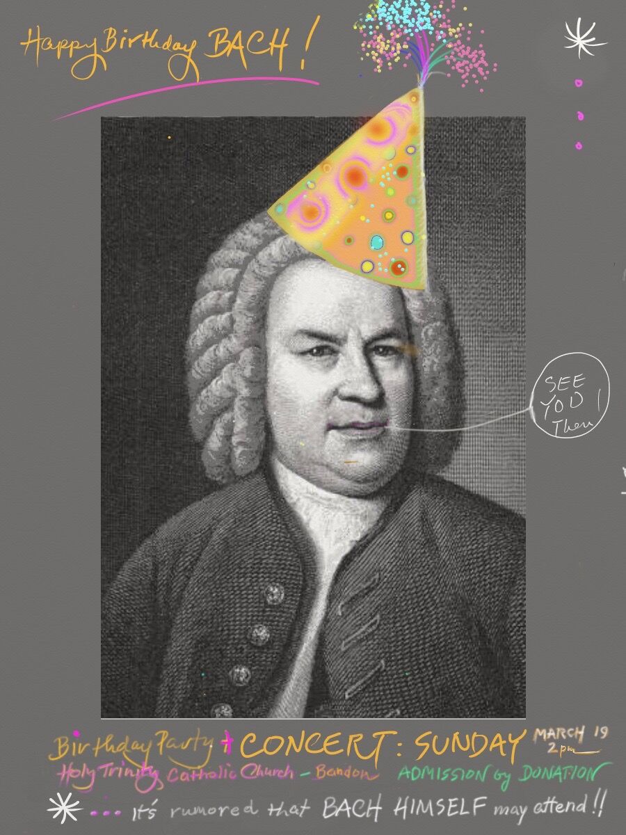 Bach Birthday Party & Concert on March 19th